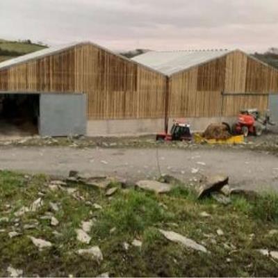 Double 65ft x 90ft Cattle Shed Building